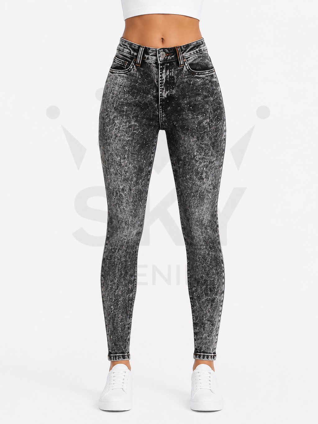 PEDRERIA SKINNY NEGRO CLASICO