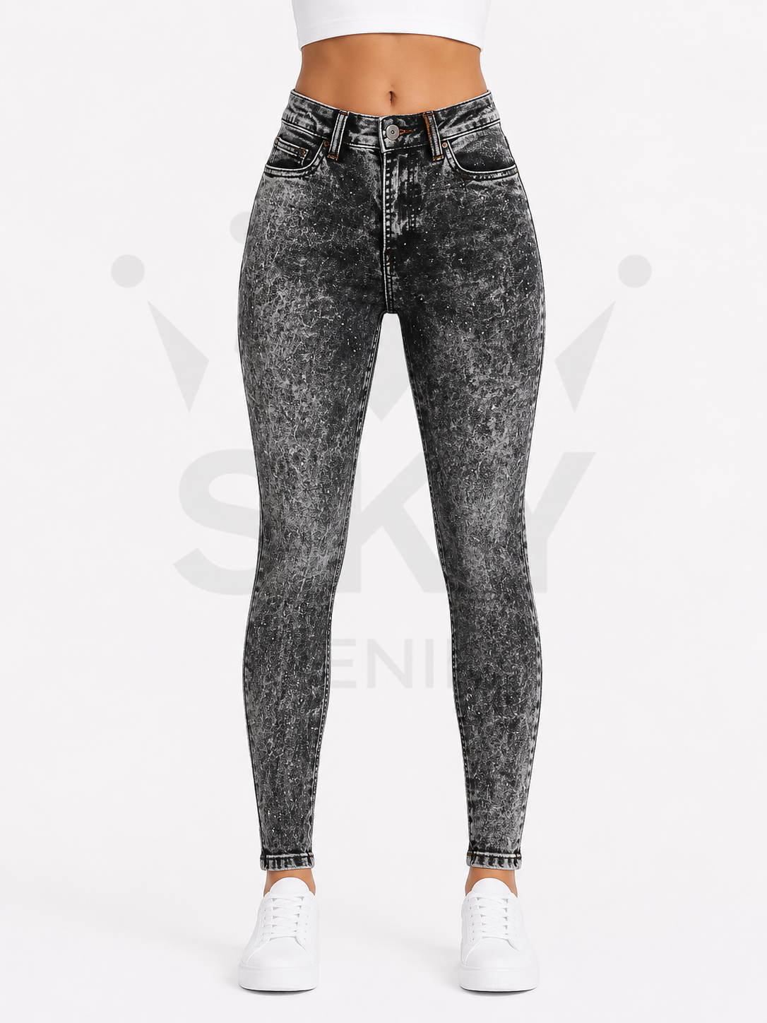 PEDRERIA SKINNY NEGRO CLASICO